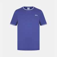Slazenger Мъжка Тениска Tipped T Shirt Mens  