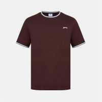 Slazenger Мъжка Тениска Tipped T Shirt Mens  