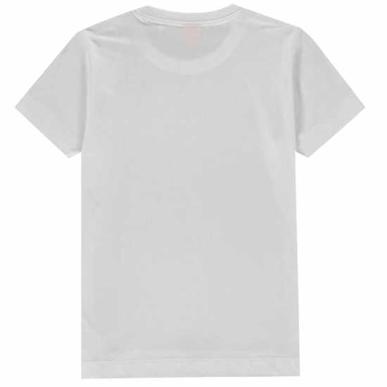 Slazenger Семпла Детска Тениска Plain T Shirt Junior Boys White Мъжки тениски и фланелки