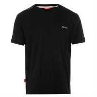 Slazenger Семпла Детска Тениска Plain T Shirt Junior Boys Black Мъжки тениски и фланелки