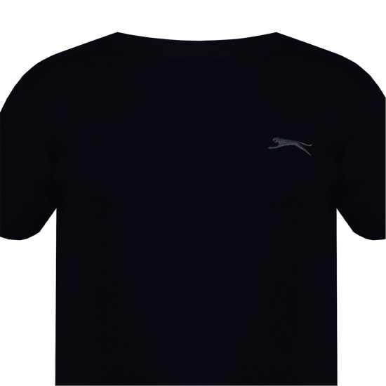 Slazenger Семпла Детска Тениска Plain T Shirt Junior Boys Black Мъжки тениски и фланелки