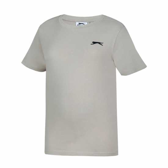 Slazenger Семпла Детска Тениска Plain T Shirt Junior Boys Sand Детски тениски и фланелки