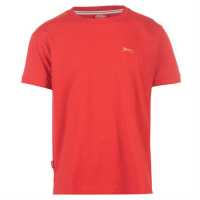 Slazenger Семпла Детска Тениска Plain T Shirt Junior Boys Red Мъжки тениски и фланелки