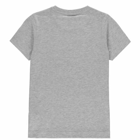 Slazenger Семпла Детска Тениска Plain T Shirt Junior Boys Grey Marl Мъжки тениски и фланелки