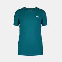 Slazenger Тениска Junior Boys Plain Tee Shirt Teal 