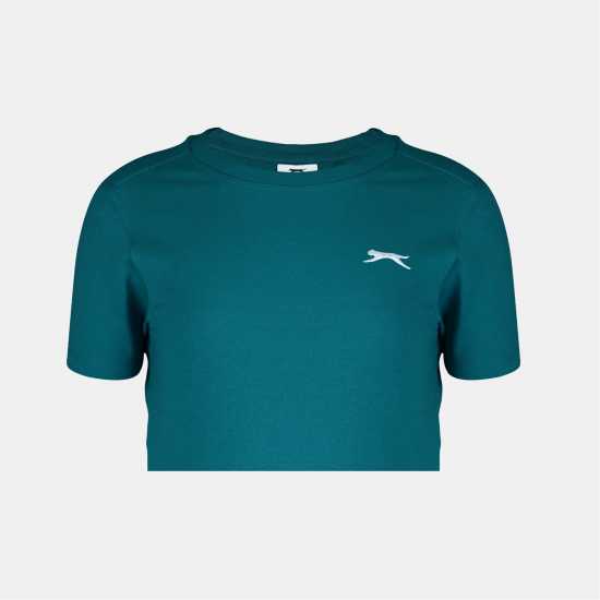 Slazenger Тениска Junior Boys Plain Tee Shirt Teal 