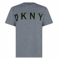 Dkny Тениска Logo T Shirt Grey Marl 