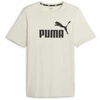 Puma Мъжка Риза Ess Logo Tee (S) T-Shirt Mens Алпийска сняг 