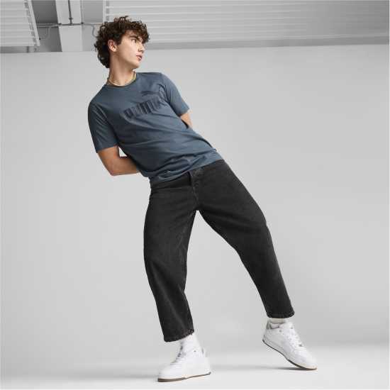 Puma Мъжка Риза Ess Logo Tee (S) T-Shirt Mens Небесно сиво 