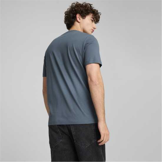 Puma Мъжка Риза Ess Logo Tee (S) T-Shirt Mens Небесно сиво 