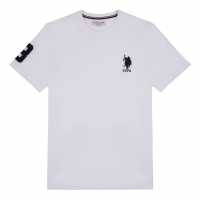 Us Polo Assn Тениска Large Short Sleeve T Shirt White Мъжки ризи