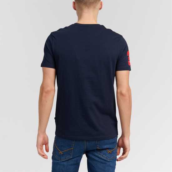 Us Polo Assn Тениска Large Short Sleeve T Shirt Navy/Red Мъжки ризи