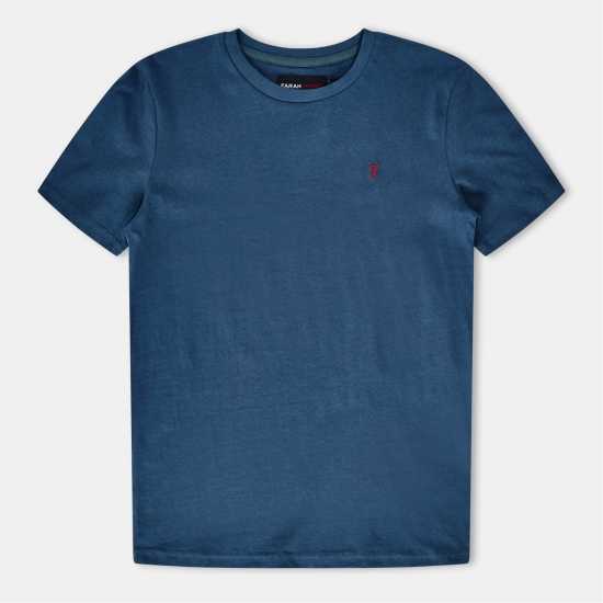 Farah Unisex Kids' Denny Short Sleeve T-Shirt Синьо А Farah Unisex Kids' Denny Short Sleeve T-Shirt Синьо А