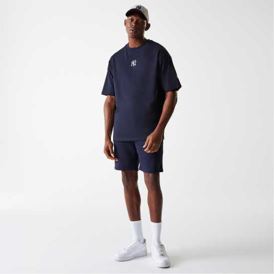 New Era Men's Mlb Essential Oversized T-Shirt NY Navy 