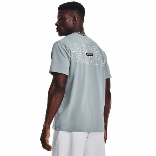 Under Armour Outline Hw Tee 99 Blue Мъжки ризи