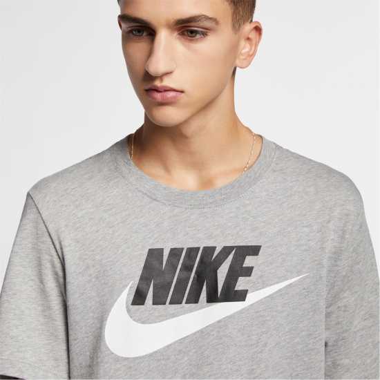 Nike Icon Fut Tee Sn94 Grey/Black Мъжки ризи