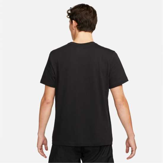 Nike Мъжка Риза Icon Futura T-Shirt Mens Черно/Бяло Nike Мъжка Риза Icon Futura T-Shirt Mens Черно/Бяло