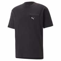 Puma Мъжка Тениска Open Road T Shirt Mens Puma Black Мъжко облекло за едри хора