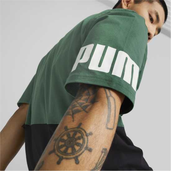 Puma Power Colorblock Tee  - Мъжко облекло за едри хора