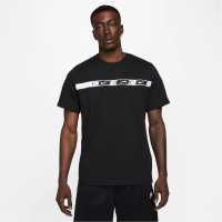 Nike Мъжка Риза Sportswear T-Shirt Mens Black/White Мъжки тениски и фланелки