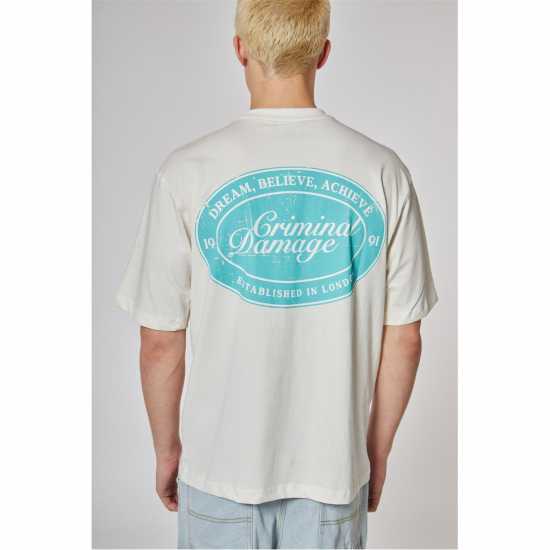 Criminal Damage Garage Oversized T-Shirt Criminal Damage Garage Oversized T-Shirt