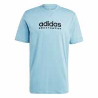 Adidas Мъжка Риза All Szn T-Shirt Mens Preloved Blue Мъжки ризи