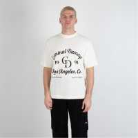 Criminal Damage Тениска Damage La T Shirt Оф бяло 
