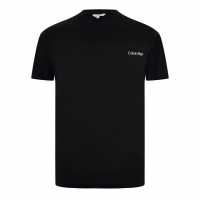 Calvin Klein Мъжка Тениска Core Logo T Shirt Mens PVH Black Мъжки ризи