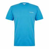 Calvin Klein Мъжка Тениска Core Logo T Shirt Mens Blue Мъжки ризи
