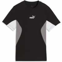 Puma Colr Block Tee Jn63 Blk/Wht/Gry 