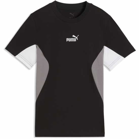 Puma Colr Block Tee Jn63 Blk/Wht/Gry 