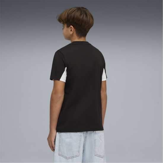Puma Colr Block Tee Jn63 Blk/Wht/Gry 