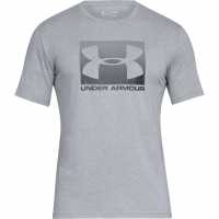 Under Armour Мъжка Тениска Box Sportstyle T Shirt Mens Grey/Graphite Мъжко облекло за едри хора