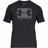 Under Armour Мъжка Тениска Box Sportstyle T Shirt Mens Black/Graphite Мъжко облекло за едри хора