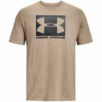 Under Armour Мъжка Тениска Box Sportstyle T Shirt Mens Brown Мъжко облекло за едри хора