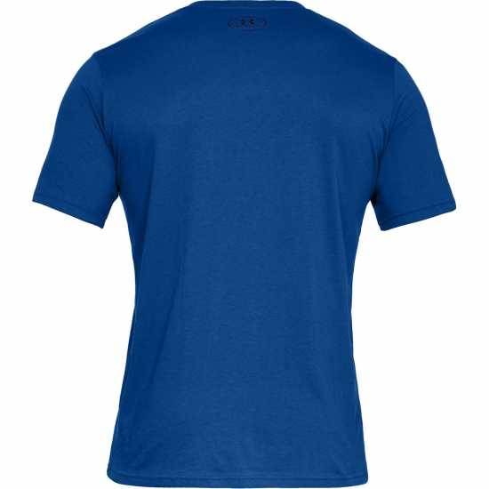 Under Armour Мъжка Тениска Box Sportstyle T Shirt Mens Royal/Graphite Мъжко облекло за едри хора