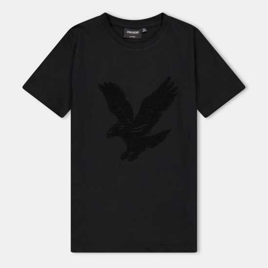 Lyle And Scott Kids' Big Logo Regular Fit T-Shirt Черен Z865 Lyle And Scott Kids' Big Logo Regular Fit T-Shirt Черен Z865