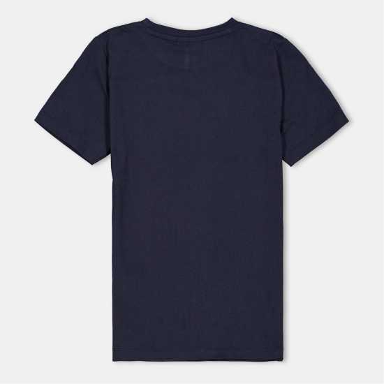 Lyle And Scott Kids' Logo Regular Fit T-Shirt Тъмно морско Син Z271 