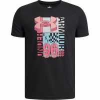 Under Armour Ua Logo Collage Tee Jn63 Black 