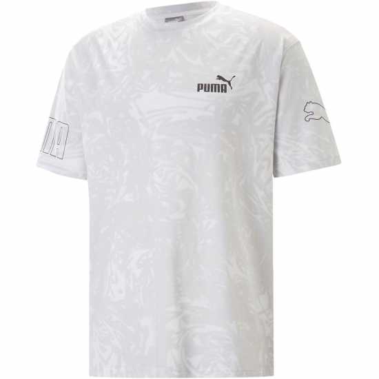 Puma Power Summer Aop Tee Puma White Мъжки ризи