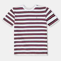 Farah Unisex Kids' Tobago Stripe Short Sleeve T-Shirt Бяло 