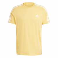 Adidas Мъжка Риза Essentials 3-Stripes T-Shirt Mens Hazy Orange Мъжко облекло за едри хора