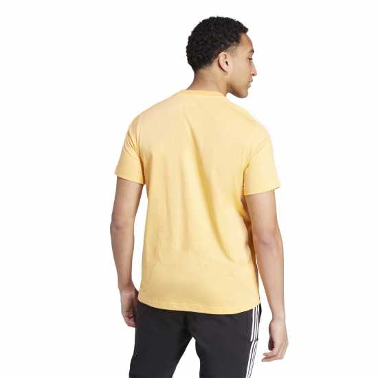 Adidas Мъжка Риза Essentials 3-Stripes T-Shirt Mens Hazy Orange Мъжко облекло за едри хора
