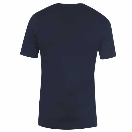 Adidas Мъжка Риза Essentials 3-Stripes T-Shirt Mens Navy/White Мъжко облекло за едри хора