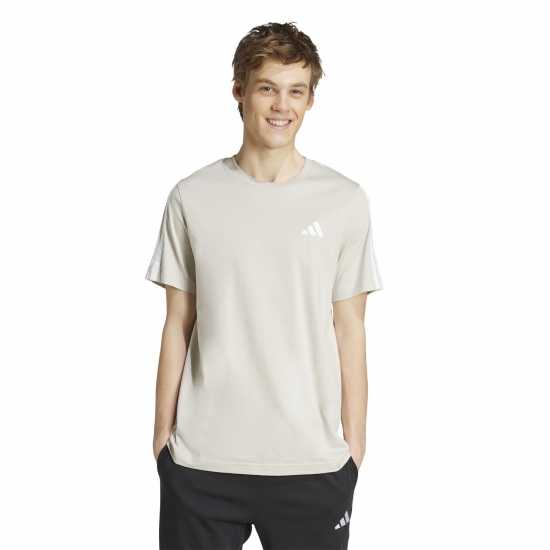 Adidas Мъжка Риза Essentials 3-Stripes T-Shirt Mens Чудесна Алуминия 