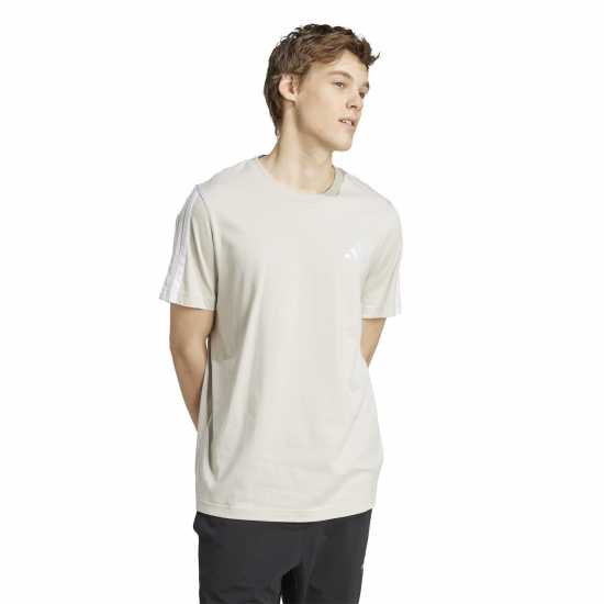Adidas Мъжка Риза Essentials 3-Stripes T-Shirt Mens Чудесна Алуминия 