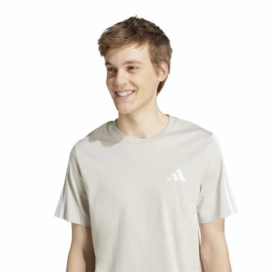 Adidas Мъжка Риза Essentials 3-Stripes T-Shirt Mens Чудесна Алуминия 