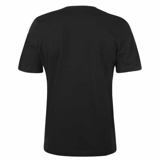 Adidas Мъжка Риза Essentials 3-Stripes T-Shirt Mens Черно/Бяло Мъжко облекло за едри хора
