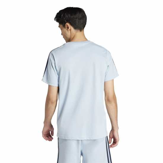 Adidas Мъжка Риза Essentials 3-Stripes T-Shirt Mens Чудесно синьо Мъжко облекло за едри хора