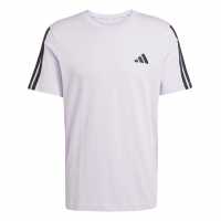 Adidas Мъжка Риза Essentials 3-Stripes T-Shirt Mens Ice Lavender 